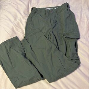 Bershka Olive Cargo Pants for Women